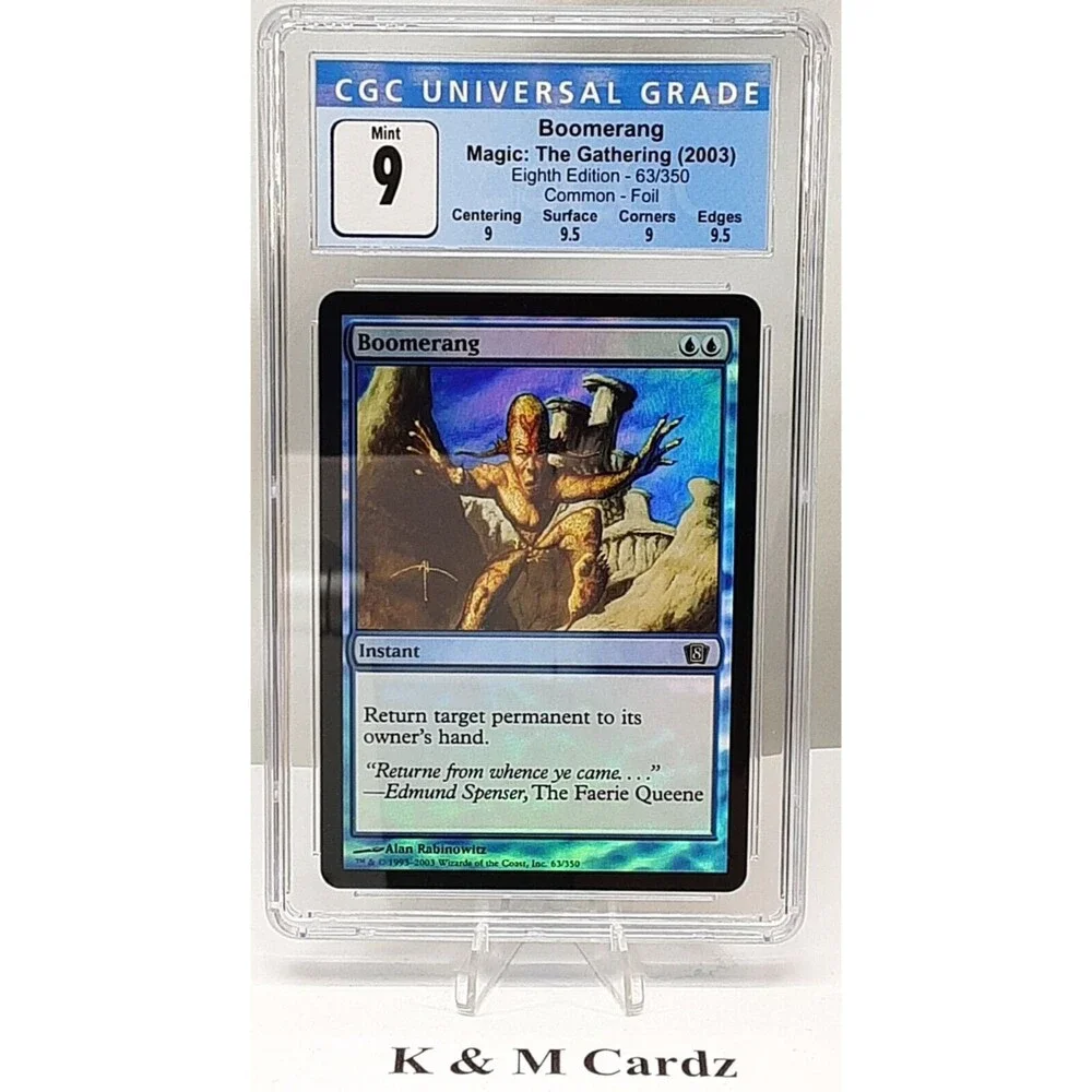 MTG - 8th Edition - Boomerang - Foil - Graded - CGC 9.0